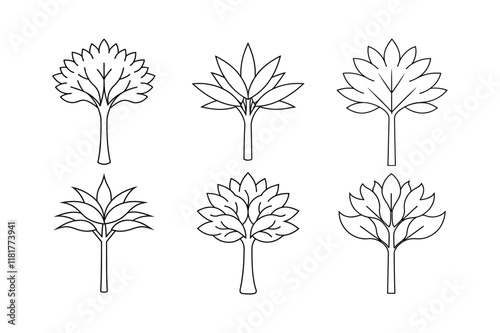 Epazote (Dysphania ambrosioides) design, labeled line art vector illustration