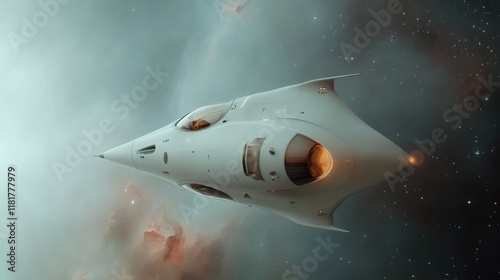 Wallpaper Mural A cutting-edge spacecraft glides through the cosmos, showcasing innovative design and technology for an exhilarating space tourism experience beyond earthly bounds Torontodigital.ca