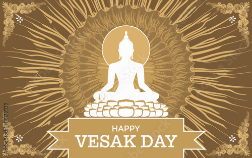 Elegant Vesak Day Greeting