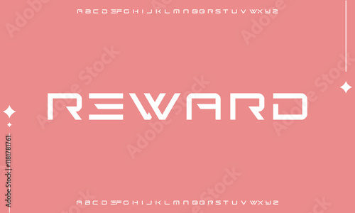 Modern abstract digital alphabet font. Minimal technology typography, Creative urban sport fashion futuristic font and with numbers. vector illustration