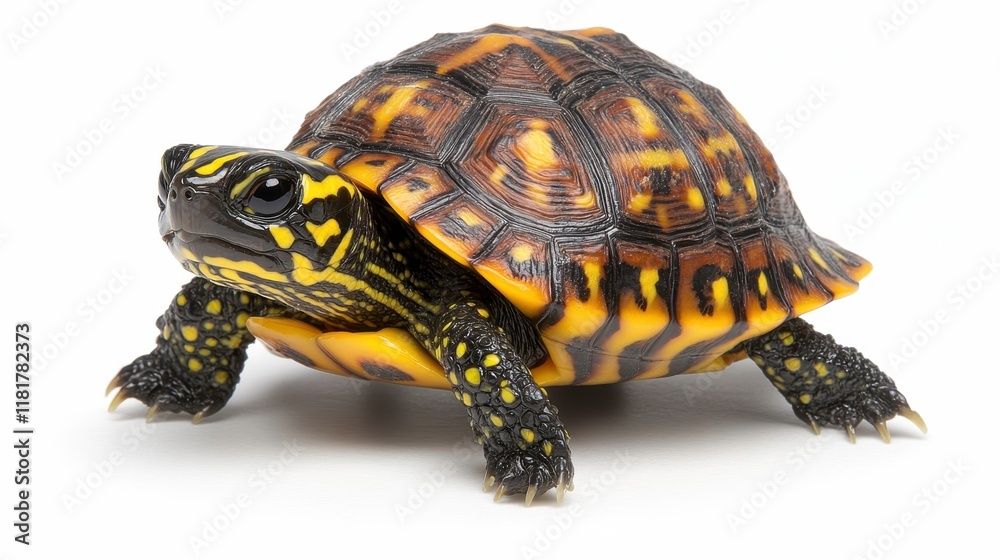 Obraz premium Turtle adventure a colorful tortoise encounter in a natural habitat captured in clear detail