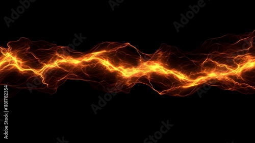 Energy Waves Flowing Dynamically Across Black