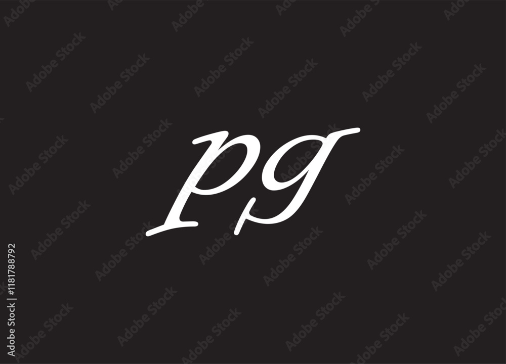 PG letter logo and initial logo design PG letter logo and initial logo design