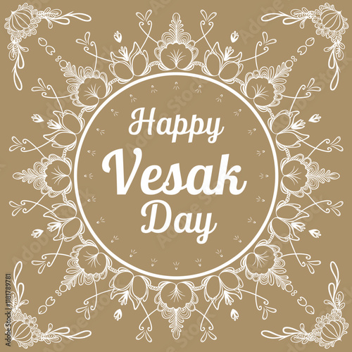 Elegant Vesak Day Greeting