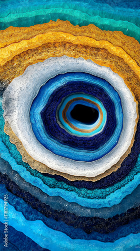 Abstract Resin Art: Ocean Depth Illusion