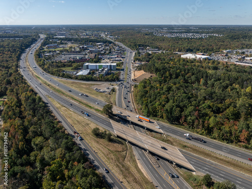 Highway interchange, Interstate 95 and Route 1, Fredericksburg, VA