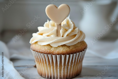 cupcake with heart
