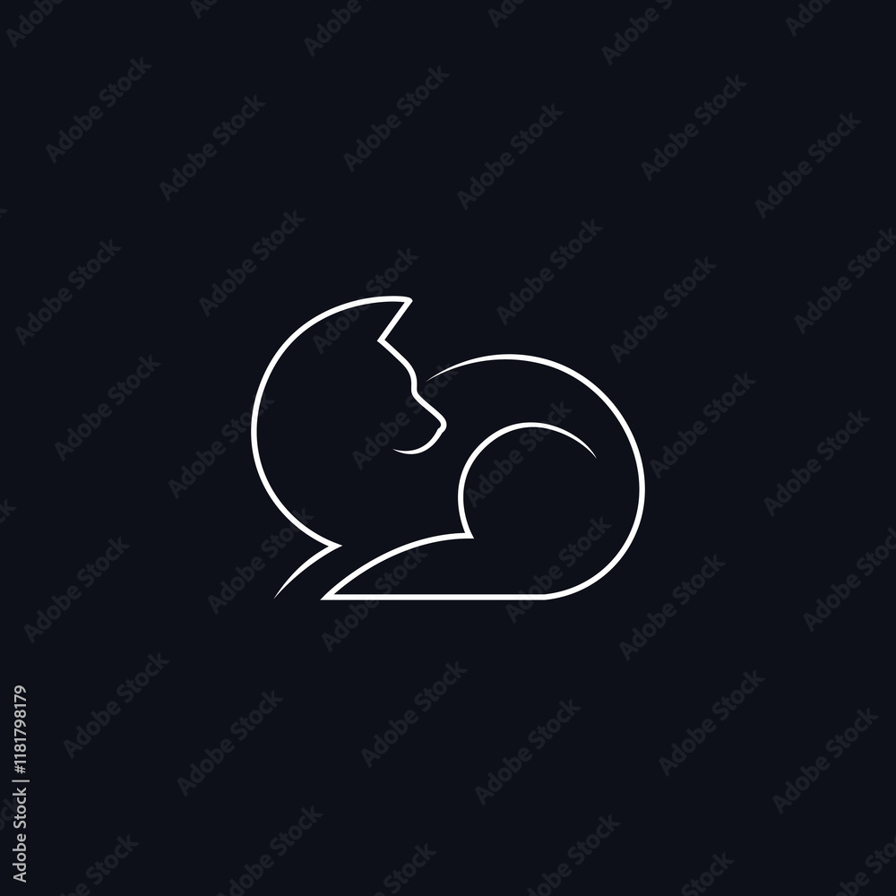 pet care dog logo minimalist desifgn vector pet care dog logo minimalist desifgn vector