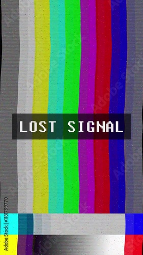 Color bars. Vertical format 9x16. Suitable for mobile phones, websites, etc.