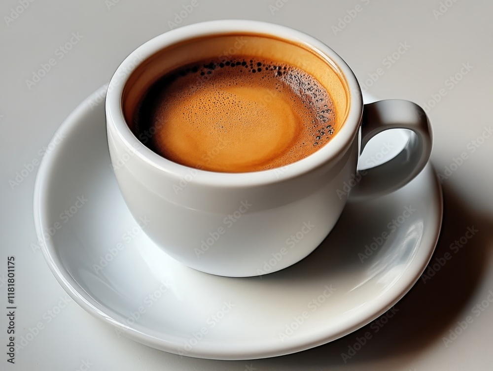Enjoying a freshly brewed cup of coffee on a calm morning in a cozy café setting Enjoying a freshly brewed cup of coffee on a calm morning in a cozy café setting