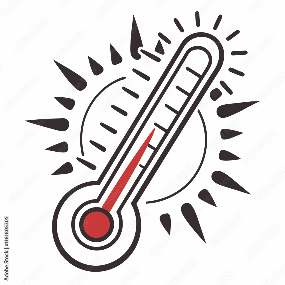 Creative medical icon thermometer icon vector illustration Creative medical icon thermometer icon vector illustration