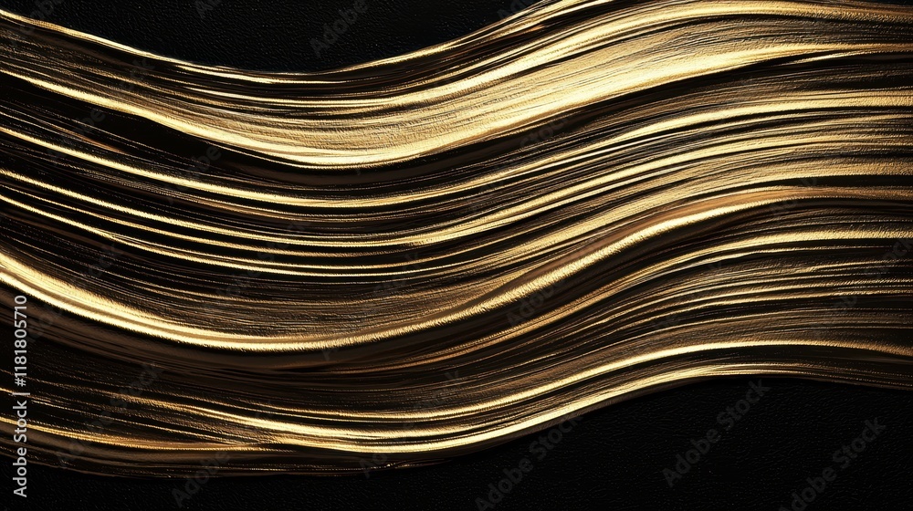 Abstract Golden Waves Luxurious Textured Background Abstract Golden Waves Luxurious Textured Background