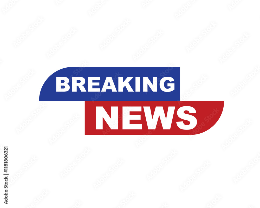 Vector illustration breaking news background, Live Breaking News headline with blue and red color background
Vector illustration breaking news background, Live Breaking News headline with blue and red color background