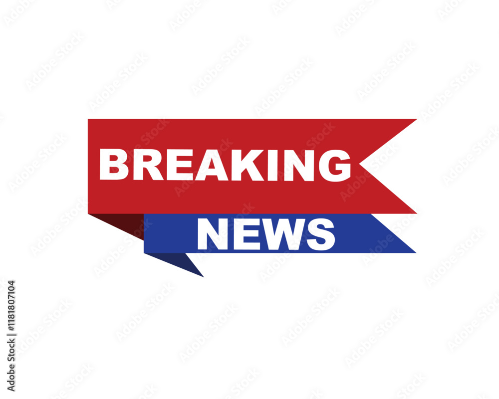 Vector illustration breaking news background, Live Breaking News headline with blue and red color background
Vector illustration breaking news background, Live Breaking News headline with blue and red color background
