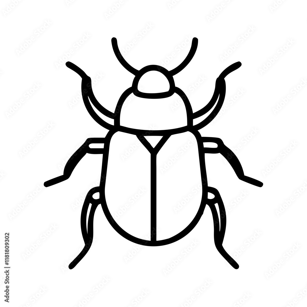beetle icon, animals line art, animals vector - simple black line art icon of beetle perfect for logos, and animals -themed designs. beetle icon, animals line art, animals vector - simple black line art icon of beetle perfect for logos, and animals -themed designs.