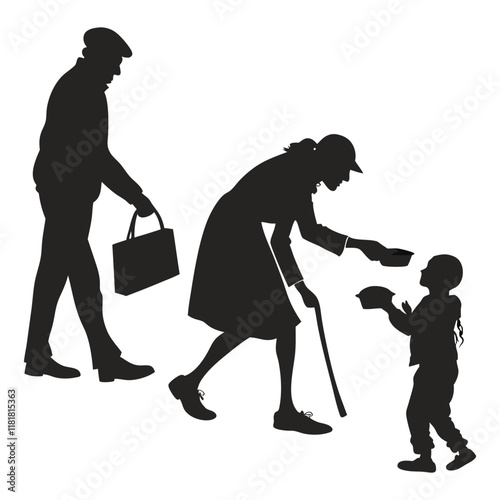 silhouette random acts of kindness day