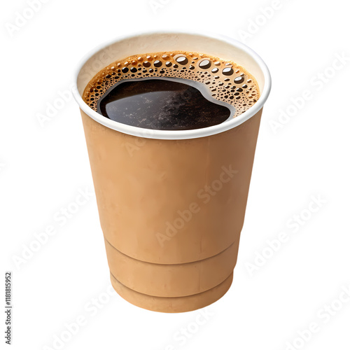 Cute, cartoon-style illustration of a takeaway coffee cup.