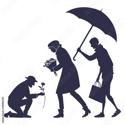 silhouette random acts of kindness day