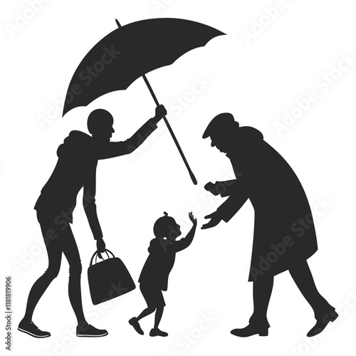 silhouette random acts of kindness day