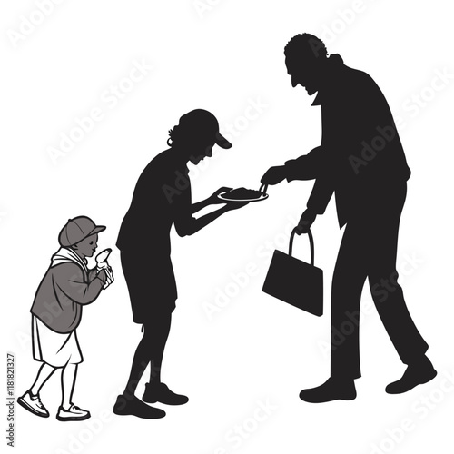 silhouette random acts of kindness day
