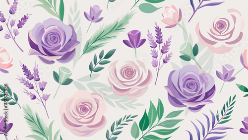 Pastel flowers that add tenderness and lightness to the image