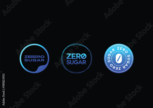 Icon Low Sugar Low sugar zero sugar 100% guarantee icon signage badgev4