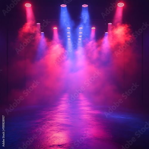 Wallpaper Mural Lighting Stage Effects Red Blue Background. High resolution hd picture Torontodigital.ca