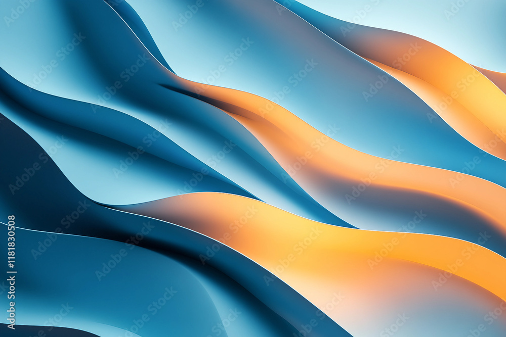 Obraz premium Creative colorful minimalistic picture for promo made with generative ai