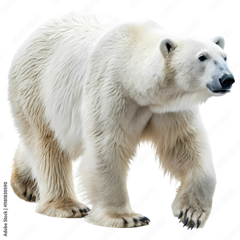Fototapeta premium Majestic Polar Bear Standing Proudly in the Snow