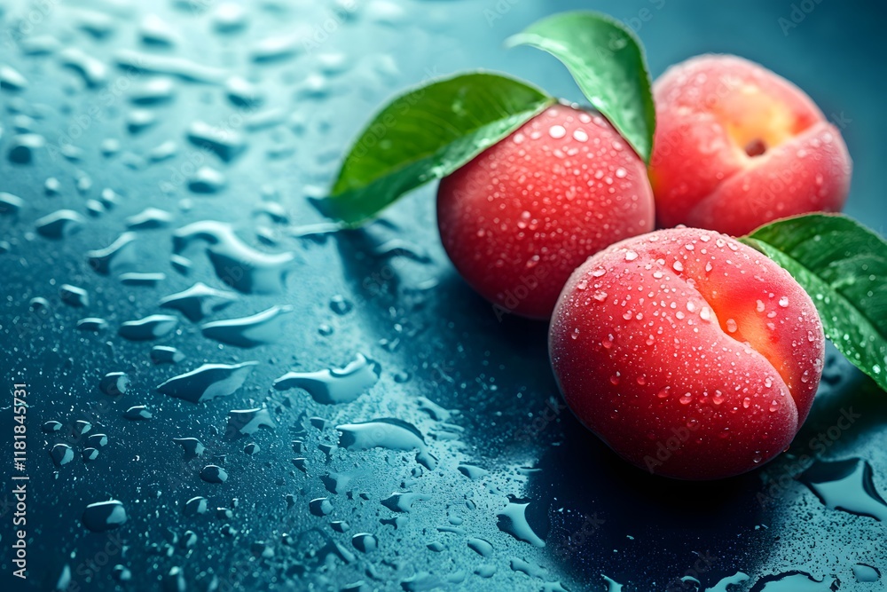 Juicy Peaches, Fresh Drops, Summer Fruit Juicy Peaches, Fresh Drops, Summer Fruit