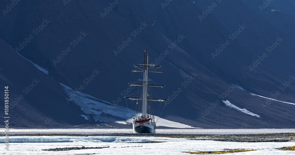 Obraz premium sailing boat in the sea
