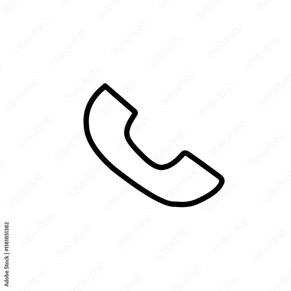 Phones and Call Simple Vector Icon Phones and Call Simple Vector Icon