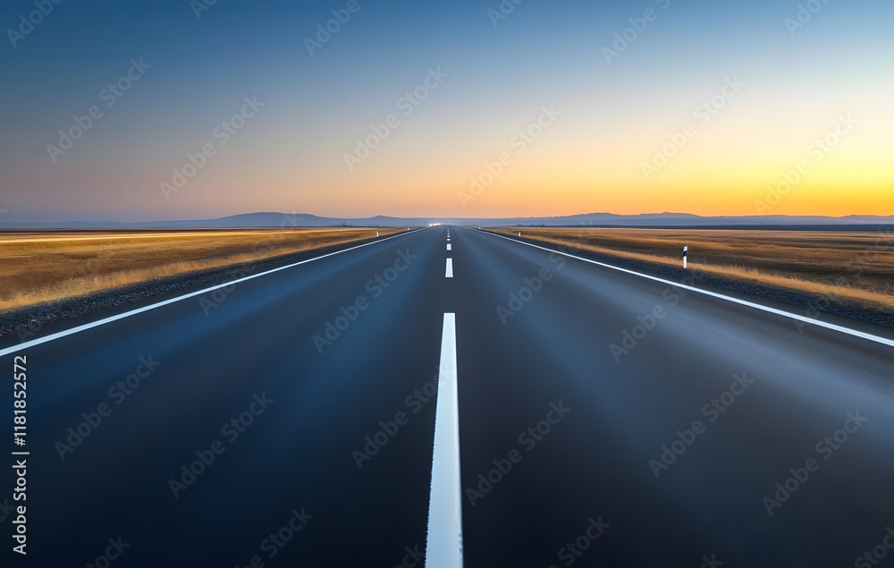 Naklejka premium driving on the highway low angle view