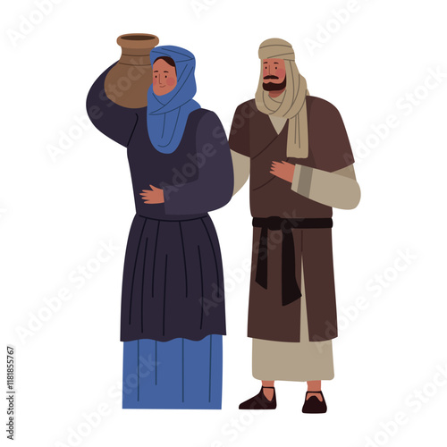 bedouin couple character