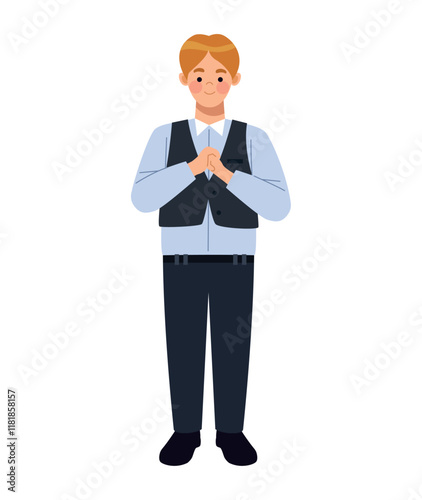 boy in first communion