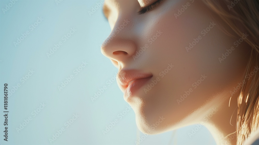 Ultra-realistic image of a person looking down with a gentle smile, conveying calmness and quiet contentment
Ultra-realistic image of a person looking down with a gentle smile, conveying calmness and quiet contentment