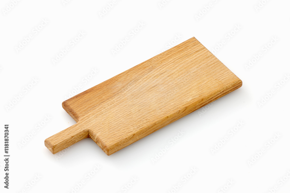 白背景に置いた木製のカッティングボード Wooden cutting board on white background 白背景に置いた木製のカッティングボード Wooden cutting board on white background
