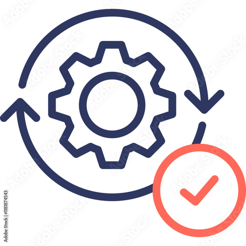 Consistency line color icon