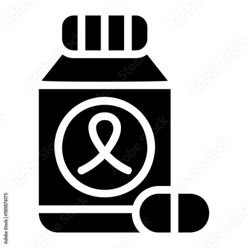 chemotherapy glyph icon