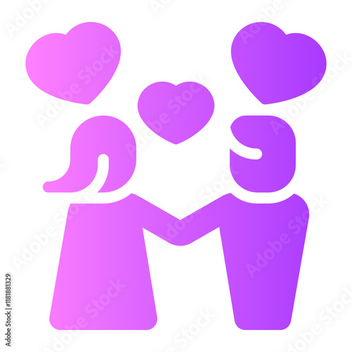 couple gradient icon