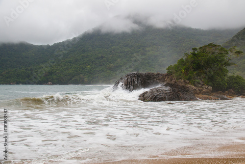 Meio Beach, Trindade Paraty in Rio de Janeiro. photo