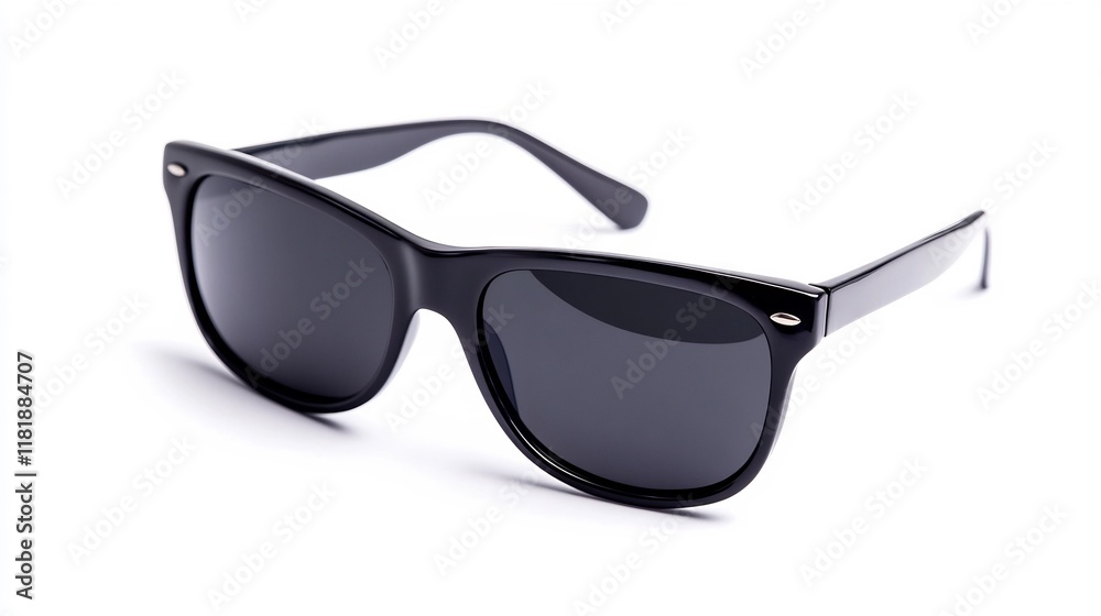 Sleek and Sophisticated Black Sunglasses with Reflective Sleek and Sophisticated Black Sunglasses with Reflective