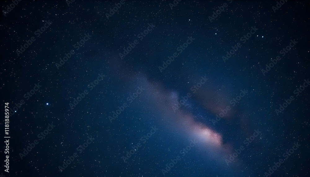 Obraz premium Beautiful bright milky way galaxy on the dark sttary sky. Space, astronomical background.,Starry Night blue sky with stars. Nature background