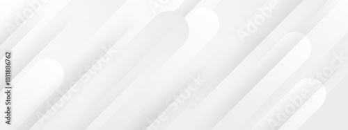 White abstract wide banner background for business presentation design. Suit for business, corporate, institution, party, festive, seminar, and talks.