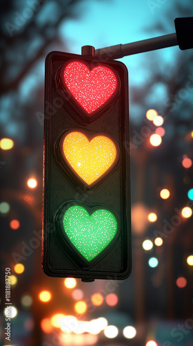 Medium shot of heart-shaped...