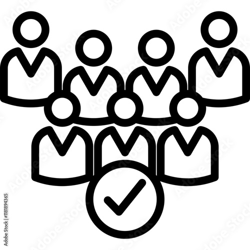 Participant line icon