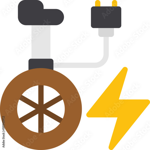 Electric Unicycle Icon