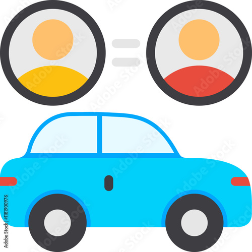 Ride Sharing Icon