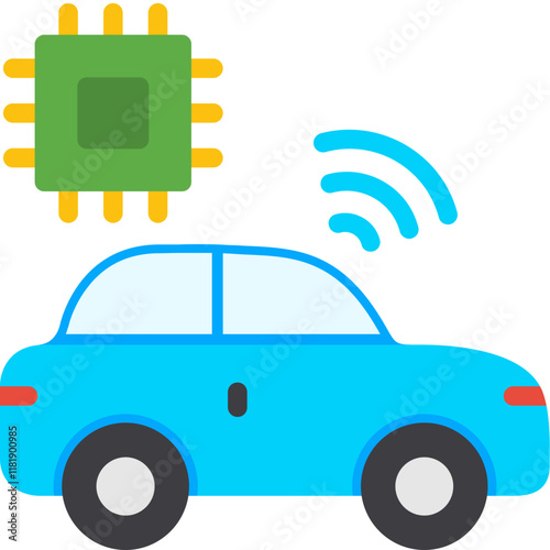 Autonomous Car Icon