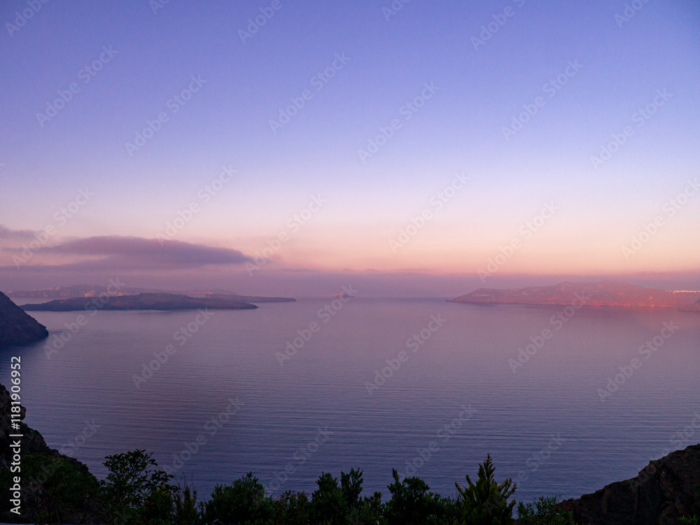 Morning atmosphere on Santorini. Morning atmosphere on Santorini.